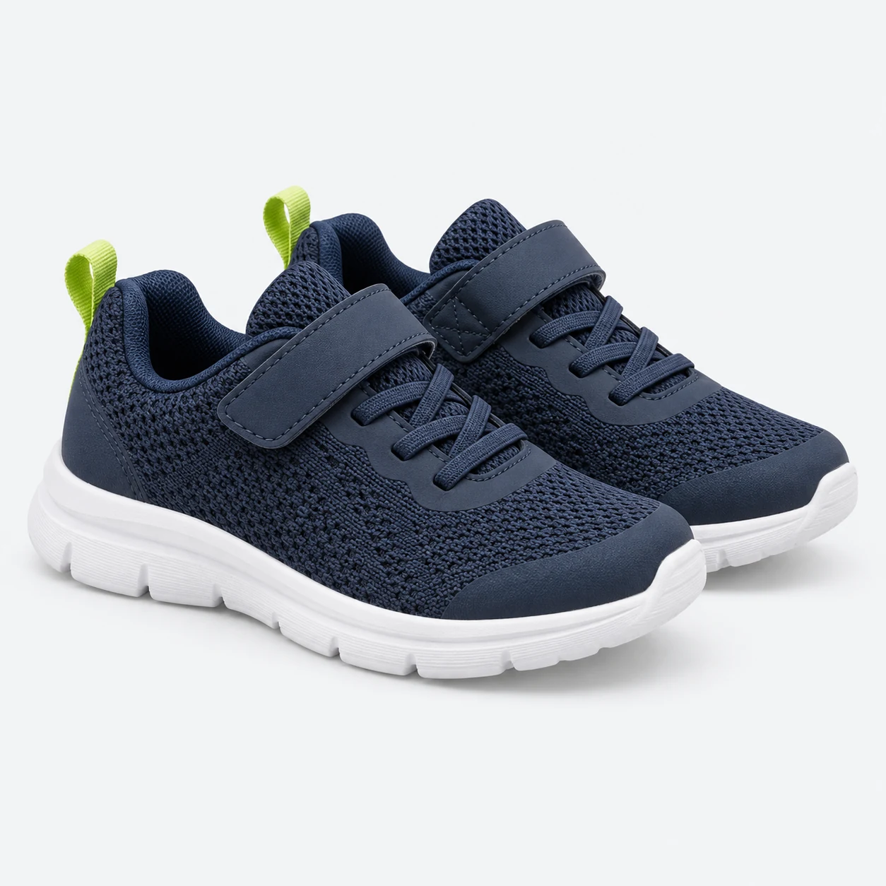 Navy / lime / white Orbit Knit Trainer