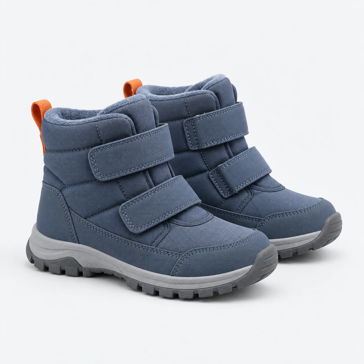 Slate blue / orange / grey Summit Strap Boot
